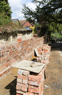 Brickwork Garden Wall Clevedon