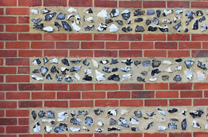 Brick and Flint Wall High Lane Brick and Flint Wall High Lane